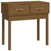 VidaXL Table console Marron miel 76,5x40x75 cm Bois massif de pin 821752