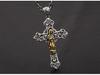 S925 Sterling Silver Virgin Mary Cross Necklace Pendant - Unisex Korean Fashion Thai Silver
