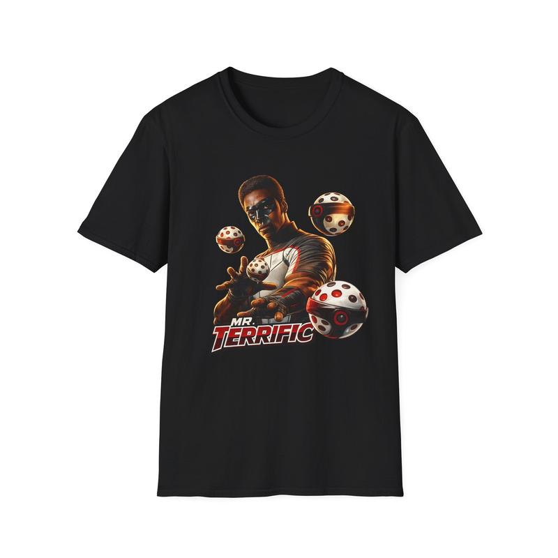 Mr. Terrific Character Illustration Unisex T-Shirt| Superhero Graphic Tee Graphic Tee S