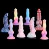 Mixed Color Luminous Alien Harem Anal Plug Collection Adult Sex Toy SM Female Masturbator Dildo
