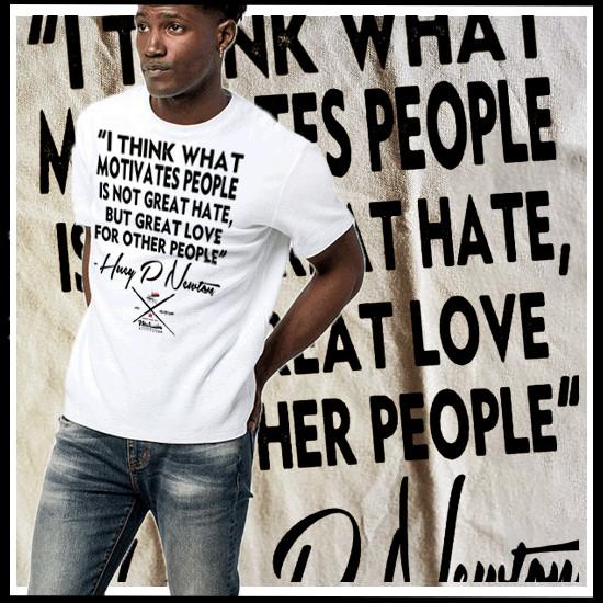 Иконка Месяца Черной Истории Цитата Хьюи П. Ньютона Кеметская Мавританская История Унисекс Футболка L