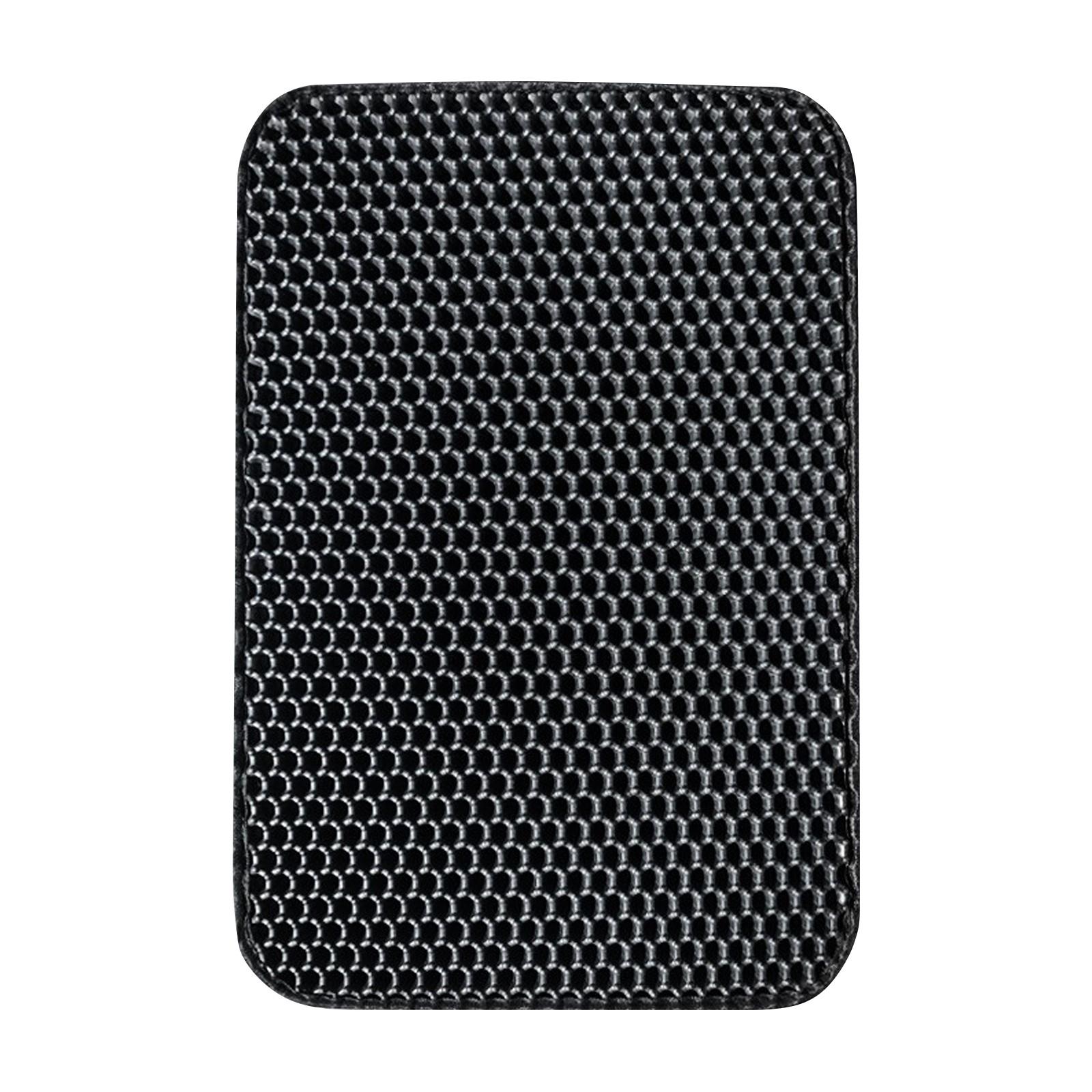 

Коврик для кошачьего туалета, большой 11,81 x 11,81 дюйма, коврик для кошачьего туалета из ЭВА, двухслойный, с ячеистыми отверстиями, контроль разброса One Size