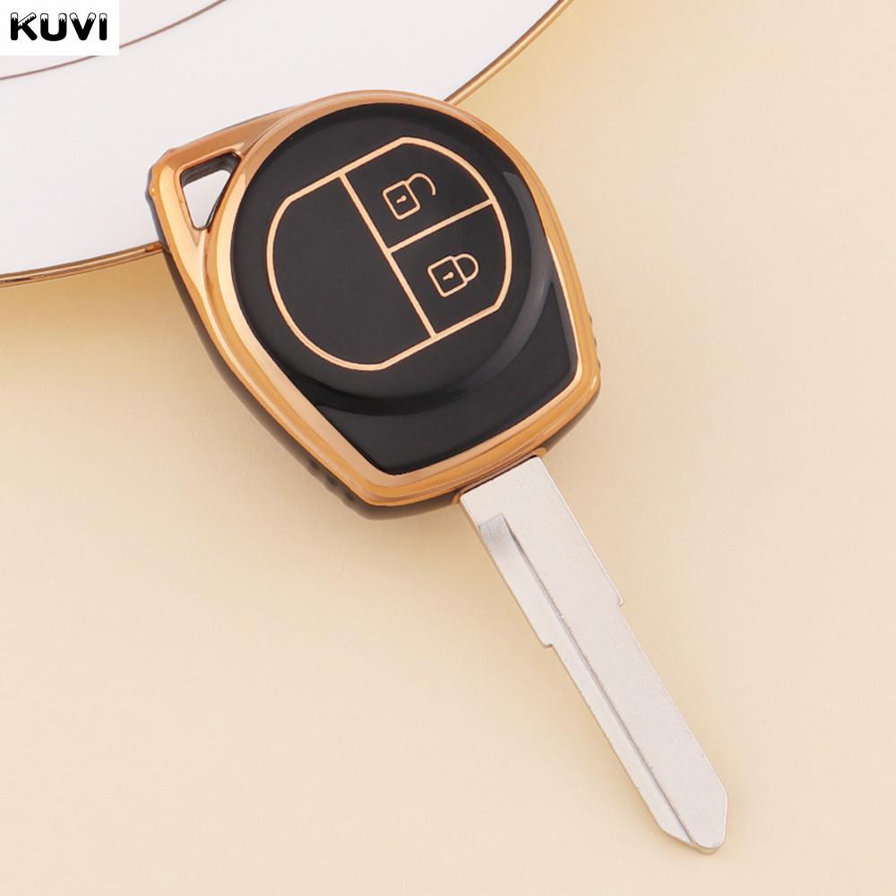New Gold Edge Design Tpu Key Case Full Cover For Suzuki Grand Vitara Swift Liana Window Sx4 Jimny Samurai Amagatarai 2 Btn