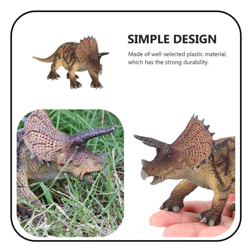 Lurrose Dinosaur Triceratops Durable Plastic Perfect Birthday Gift for Boys and Kids Toy, Model, Figure,
