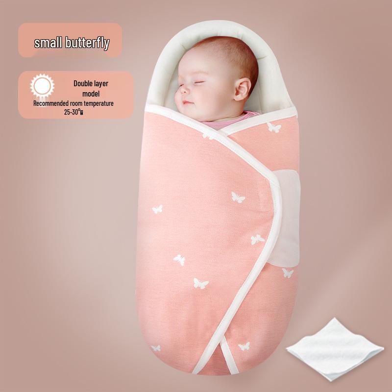 Biduole Reine Baumwolle Baby Puckdecke - Neugeborenen Anti-Schreck-Schlafsack für Frühling & Sommer