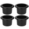 4Pcs ABS Plastic Cup Holder Black Cup Holder Stand Chair Accessories  Boat Table