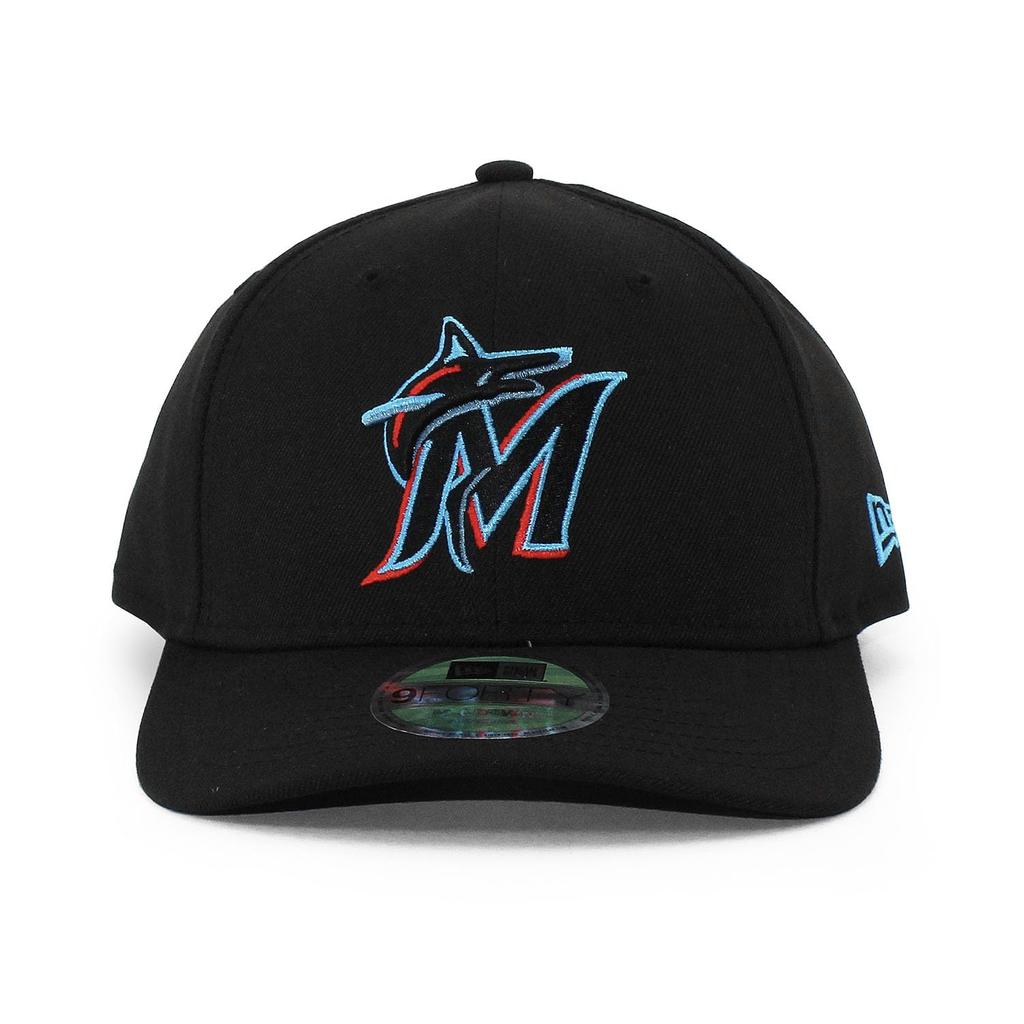 New Era 9FORTY M-CROWN Snapback Miami Marlins MLB ON-FIELD AUTHENTIC PLAYER REPLICA SNAPBACK CAP Black MIAMI MARLINS Hat Blue Major League 940MC