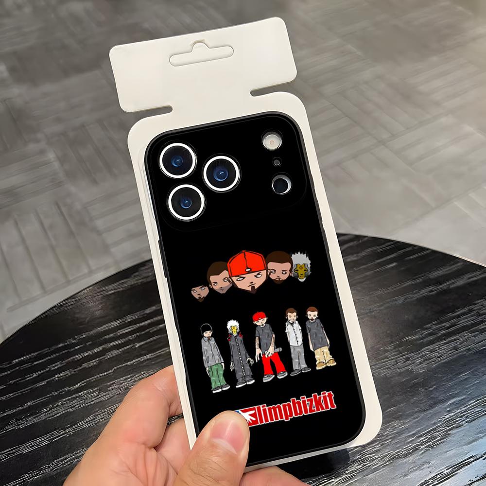 

Rock Band L-Limp Bizkit Phone Case For IPhone 17 Air 16 E Pro Max 15 14 13 Mini 12 Pro 11 Max Plus Black Soft Shell iPhone 16 Plus
