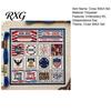Cotton Embroidery Cloth 250th Anniversary Cross Stitch Kit, Independence Day Theme, Red White Blue Threads Fourth Of July Stitching Set Set, Patriotic