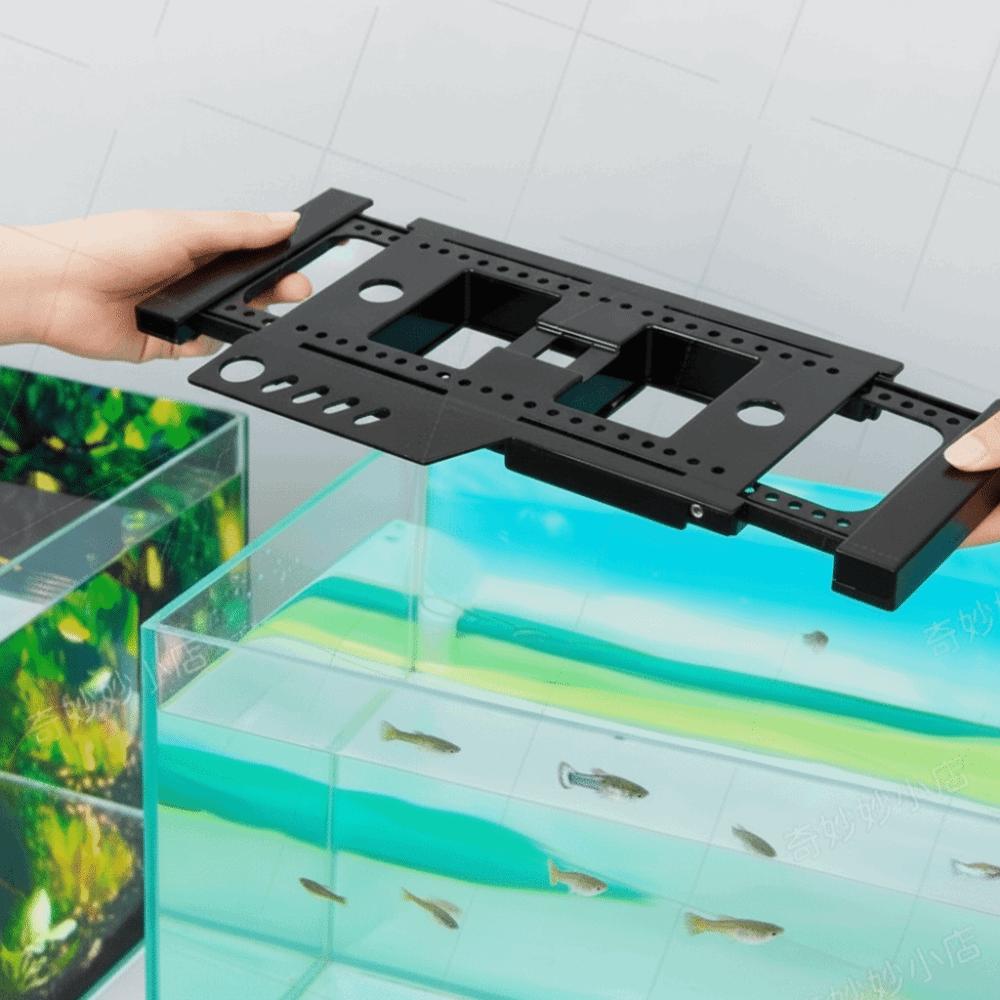Punch-free Fish Tank Storage Rack Durable Retractable Tool Holder  Reptile Terrarium