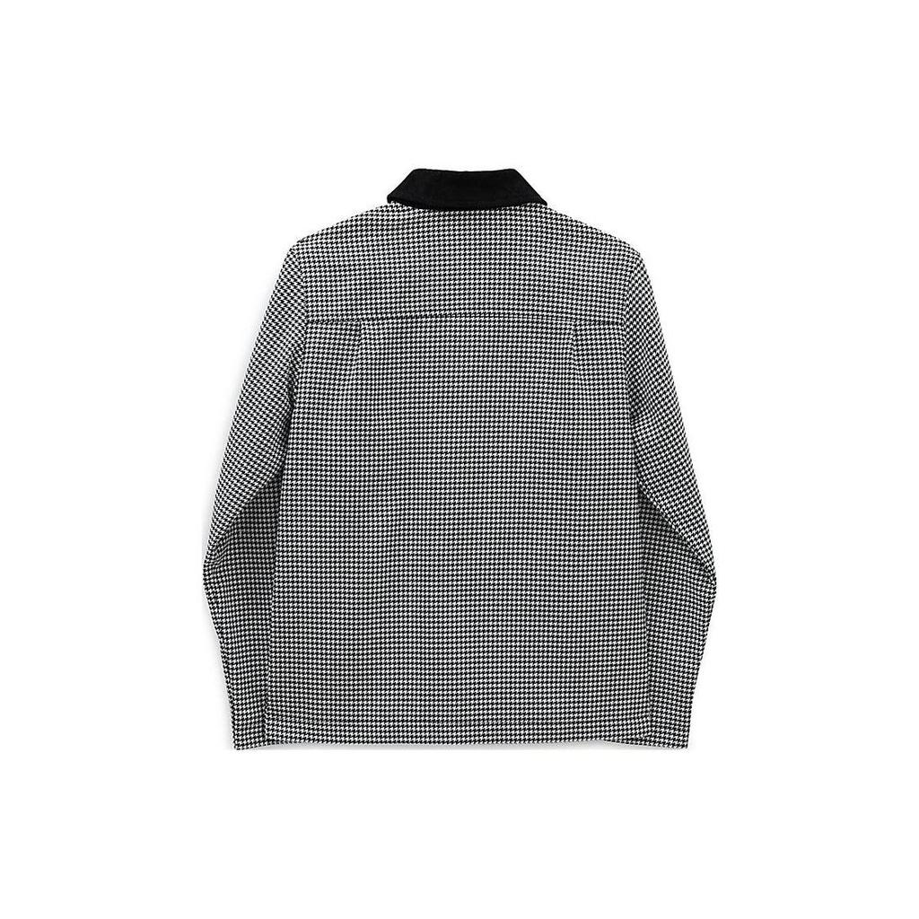 Vans Giacca Casual da Esterno a Quadri Monopetto Maniche Lunghe Giacche da Donna Nero VN0A5JMZBLK