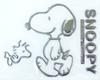 Basic Standard Snoopy Emblem Sticker 3D 3D Car Custom Decoration Character Stylish Cute Snoopy Walking