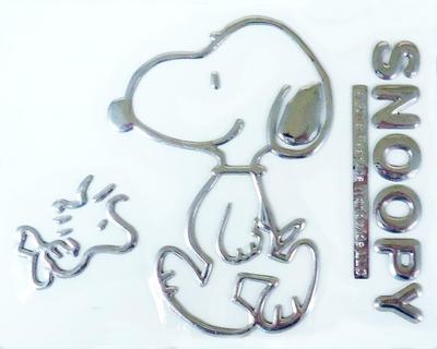 Basic Standard Snoopy Emblem Sticker 3D 3D Car Custom Decoration Character Stylish Cute Snoopy Walking