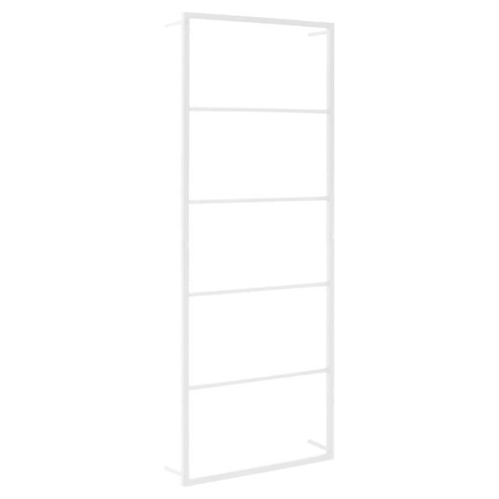 VidaXL Towel Rack White 45x10x115 Cm Steel