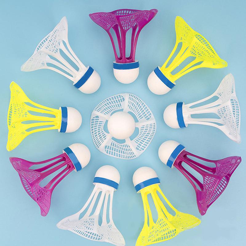 3Pcs Windproof Badminton Wind Resistance Shuttlecock Ball Training Accessoires Sport Supplies Multicolor Nylon Badminton