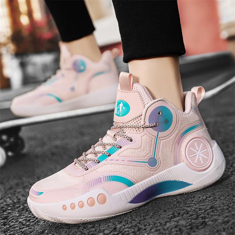 

Мужские баскетбольные кроссовки сетчатые дышащие подростковые уличные износостойкие кроссовки Джеймса нескользящие спортивные фрикционные со звуком 34 yards