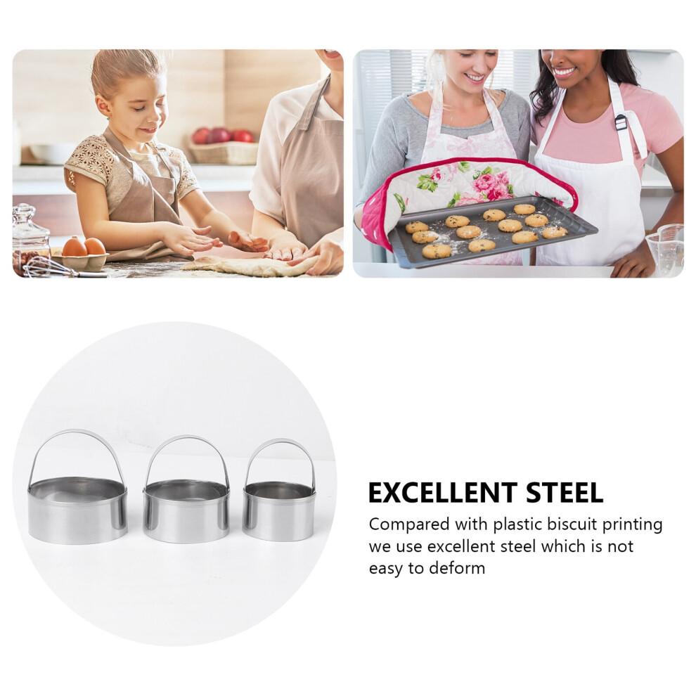 Circle Biscuit Cutter Stainless Steel 3 Pieces