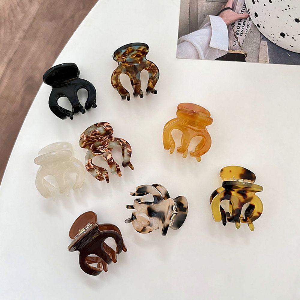 Luxury Fashion Headdress Small Shark Clip Korean Style Hair Clip Acetic Acid Women Hair Claw