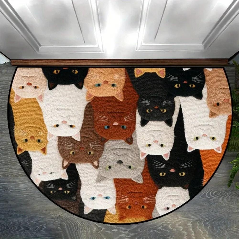 Dog Cat Absorbent Mat Cartoon Animal Cat Floor Mat Creative Bathroom Mat  Kitchen