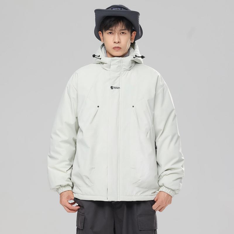 Couple Three-proof Charge Cotton-padded Clothes Men's Graphene Jacket Cotton-padded Clothes Outdoor Thickened Waterproof Hooded Cotton-padded Clothes