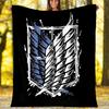 Attack on Titan2 printed throw blanket—lightweight,soft,warm;versatile blanket for all seasons—perfect as &air-conditioning throw,nap blanket