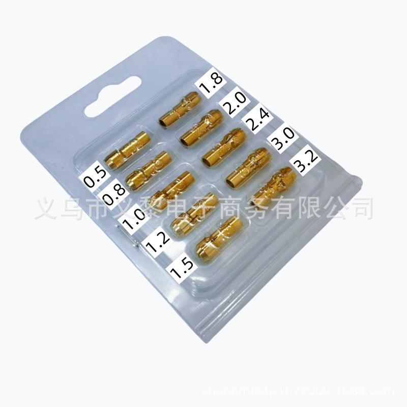 

10pc Brass Chuck 0.5-3.2mm Electric Drill Bit Holder for Mini Drill