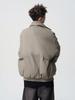 Men's American-Style Winter Warm Cotton Jacket, Loose Fit, Short PU Leather, Padded, Niche Design.