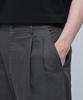 MUSINSA STANDARD Cotton Linen Two-Tuck Wide Pants [Gunmetal]