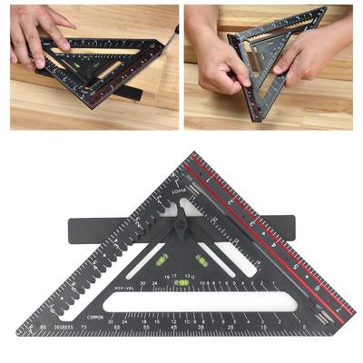 Plastic Material Triangle Ruler 90 Degree Woodworking Square Folding Square Furniture Making