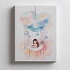Cloud Carousel of Dreams Cloud Carousel of Dreams, 40X50 Cm, Gold Aluminum Frame, 230 Gsm Matte Paper