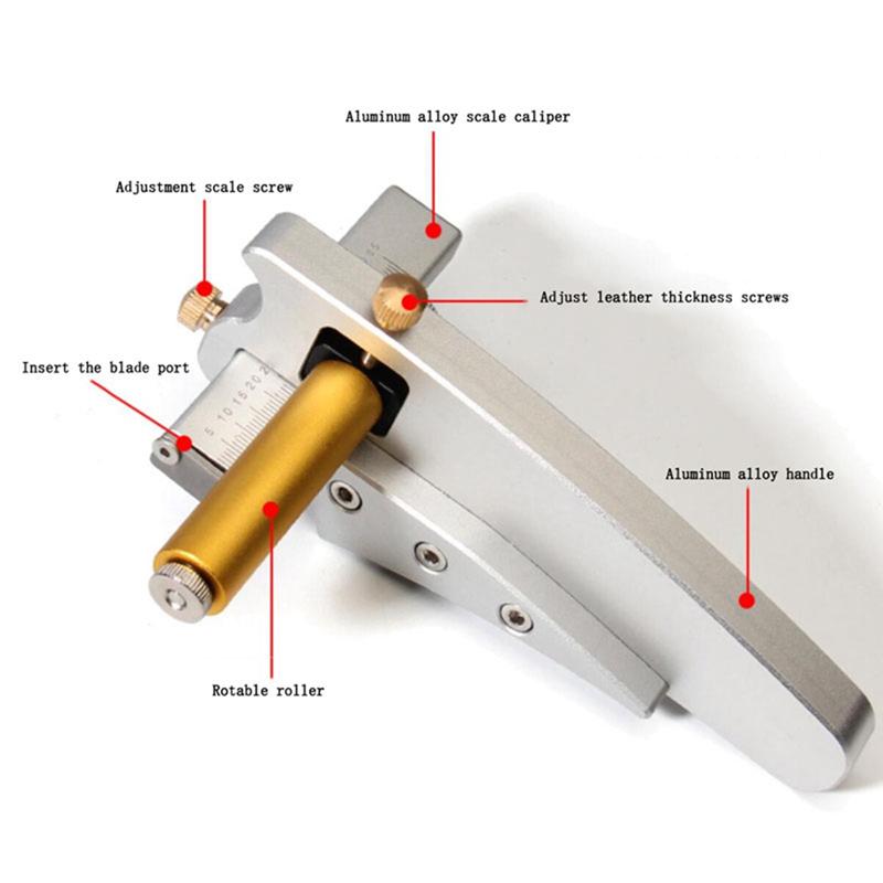 Aluminum Alloy Handheld Leather Belt Cutter Tool For DIY For Crafting(0.5-6.5 Cm Width, Thickness≤ 6 Mm) Body