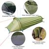 Ultralehký venkovní kempingový stan kempingový stan pro jednu osobu Přenosný stan se spacím pytlem