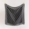 French Polka Dot Simulation Silk High-end Large Square Scarf Silk Scarf Printed Shawl Decorative Scarf Sunscreen Scarf Headscarf Scarf