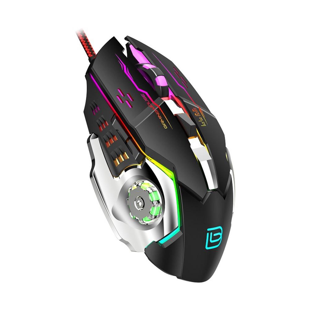 G8 Wired Gaming Mouse Ergonomic Gamer Optical Mouse Computer Mice With 7 Color Backlit, 3 Adjustable DPI, 6 Programmable Buttons