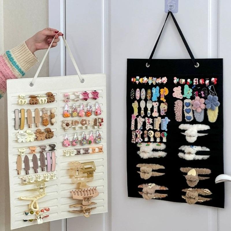 New Release Hanging Organizer Felt Storage Organizers For Kids Storing Hair Clips Hairpins Jewelry Perfect For Hanging Behind Doors