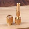 Brass Spray Nozzle Water Gun High Pressure Direct Jet Quick Connecting Device for Washing Cars Watering Plants Garden