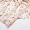 Xiangying Women's Floral Ruffle High-Waist Skirt