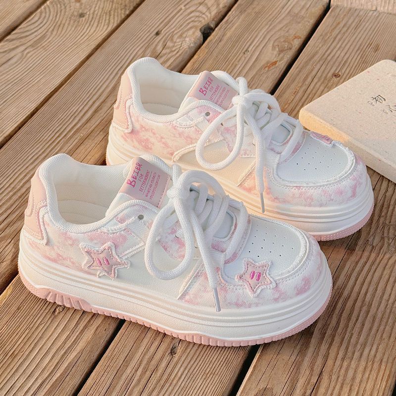 Thick baseplate shoes four seasons sports platform shoes 22 autumn and winter new models increase height and show height