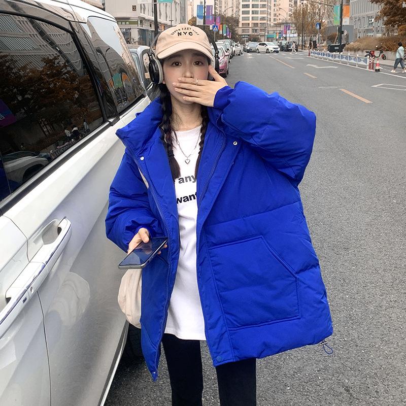 Down cotton jacket women's winter 2025 new thickened bread jacket Korean student jacket cotton jacket