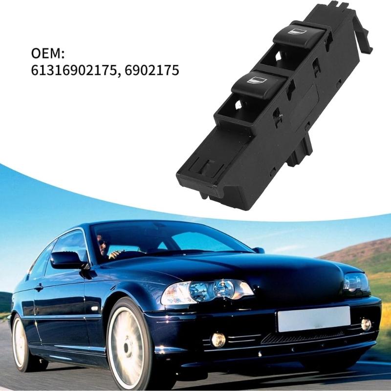 Automotive Accessories Car Power Window Switches 61318381509 Replacement Window Regulator Switches for E46 323Ci 325Ci 99-06
