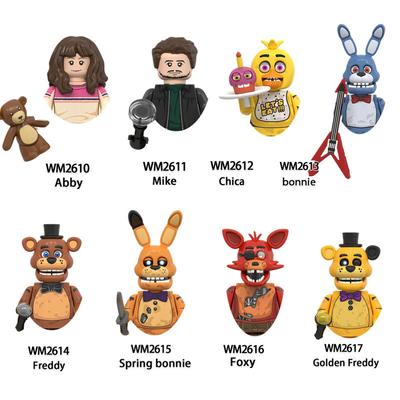 WM6074 WM6097 Anime Mini Buliding Blocks Figure Foxy Bear Boy Baby Action Figures Assembly Toys Christmas Gift WM831 WM2017