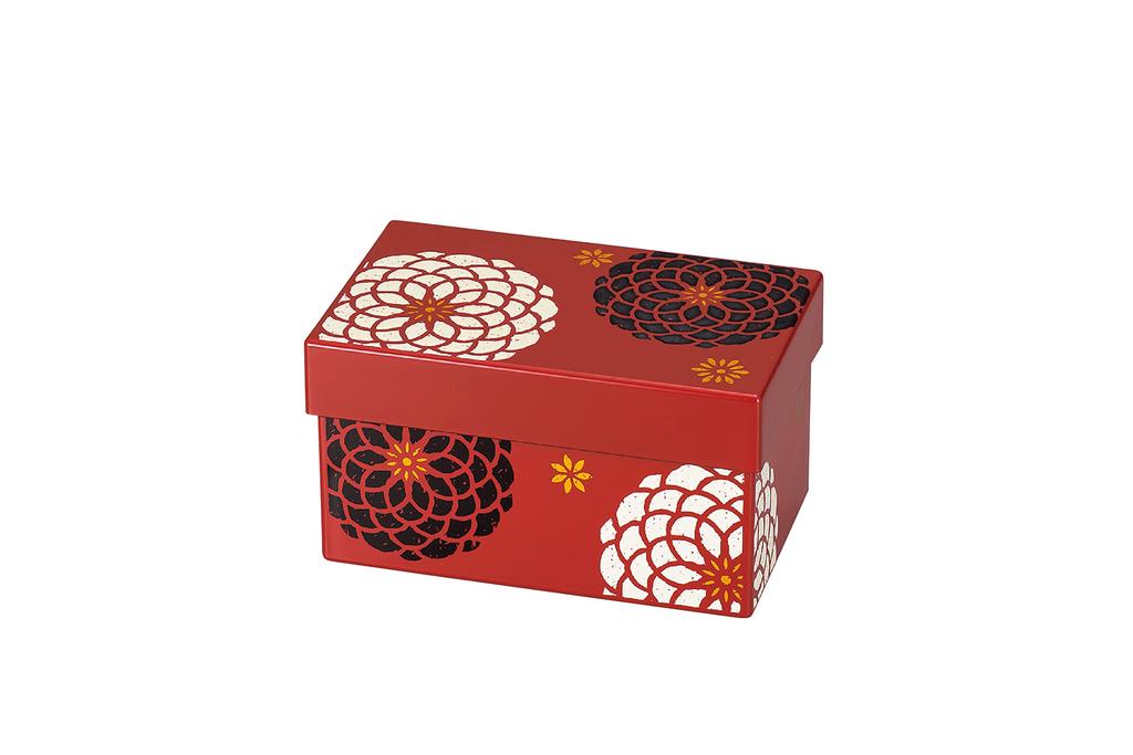 Tatsumiya Hyakuka W15 30436 Box, Red, Size Approx. D9.3 H8.5