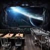 Custom 3D Photo Wallpaper Personality Cosmic Space Cabin Spacecraft Wall Painting 3D Restaurant Hotel Internet Gaming Room Mural Wall Paper