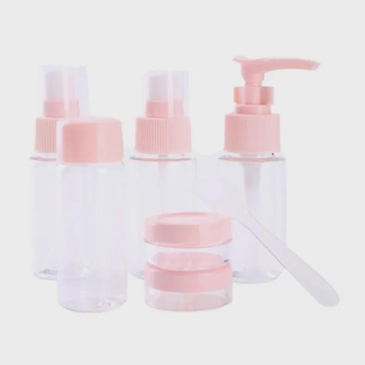 Portable Skincare Bottling Set: Hydrating Spray, Press Bottle, Travel-Size