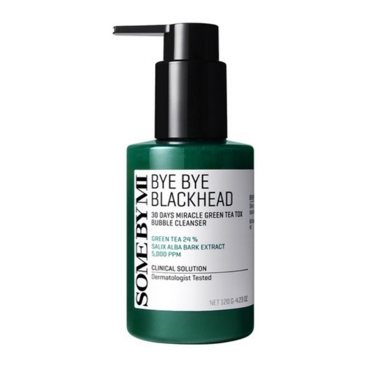 

[SOME BY MI] Bye Bye Blackhead 30 Days Miracle Green Tea Tox Bubble Cleanser 120 г 120g X 1PCS
