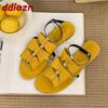 Fashion 2025 New Fashion Ankle Buckle Women Flats Sandals Shoes Spring Summer Butterfly-Knot Ladies Flats Sandals Shoes Female Footwear