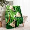 badminton Theme Printed Blanket - Perfect for Couch, Bed, Travel & Outdoor Use | Machine Washable, Cozy & Durable.