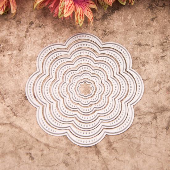 1 Die Geometric Flower Delicate Waterproof Set Cutting Shape Cards Making Embossing