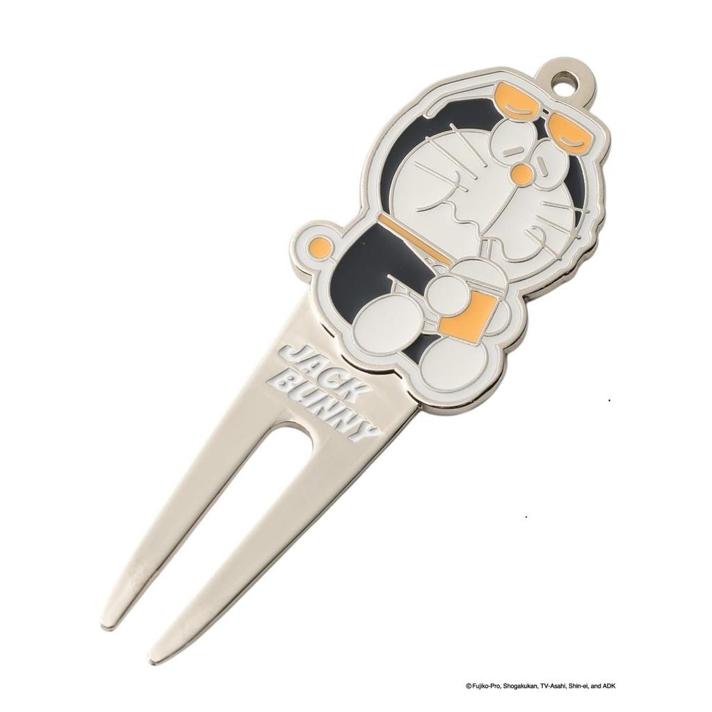 Jack Bunny Doraemon Character Collaboration Golf Divot Repair Tool Green Fork Unisex - Navy & Orange 262-6284838