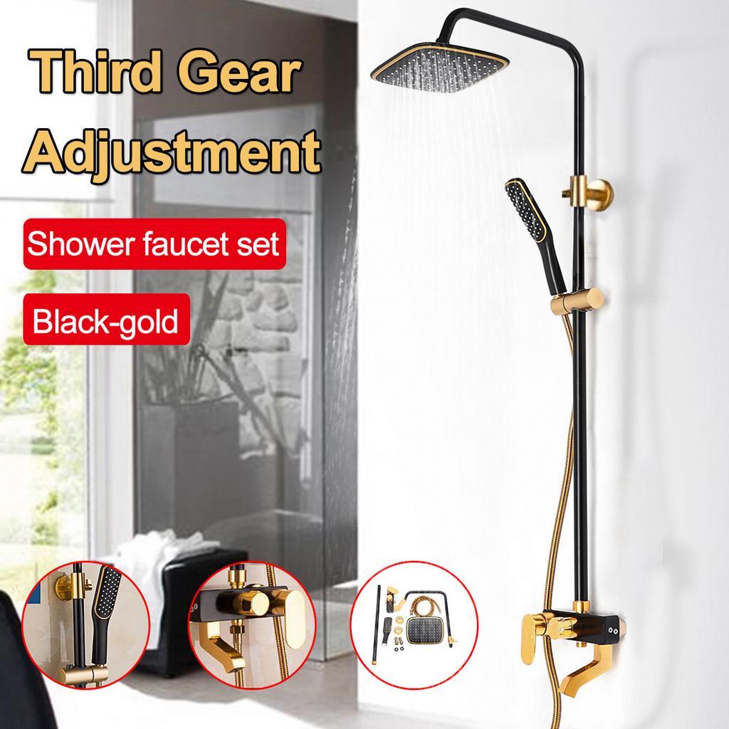 

3 Gear Mounting Kit New Shower Faucet Set Home Bathroom Adjustment Rain Shower With Shower Hose